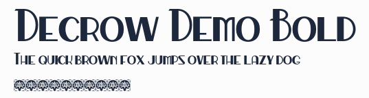 Decrow Demo Bold預覽圖