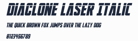 DiaClone Laser Italic預覽圖