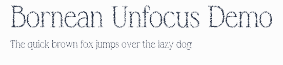 Bornean Unfocus Demo預覽圖