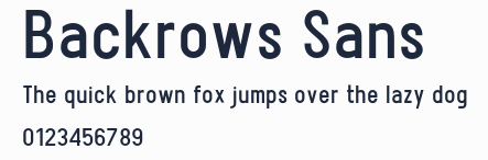 Backrows Sans預覽圖