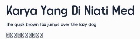 Karya Yang Di Niati Med預覽圖