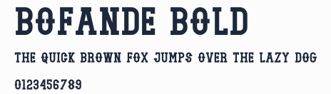 Bofande Bold預覽圖