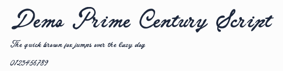 Demo Prime Century Script預覽圖