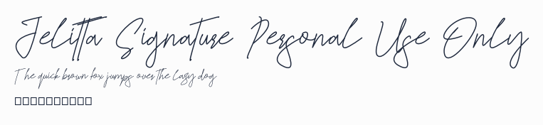 Jelitta Signature Personal Use Only預覽圖