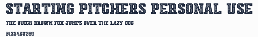 Starting Pitchers Personal Use預覽圖