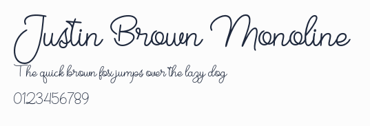 Justin Brown Monoline預覽圖