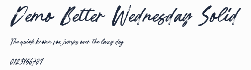 Demo Better Wednesday Solid預覽圖
