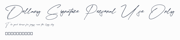 Dellany Signature Personal Use Only預覽圖