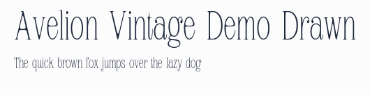 Avelion Vintage Demo Drawn預覽圖