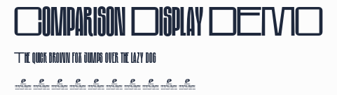 Comparison Display DEMO預覽圖