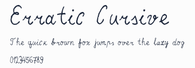 Erratic Cursive預覽圖