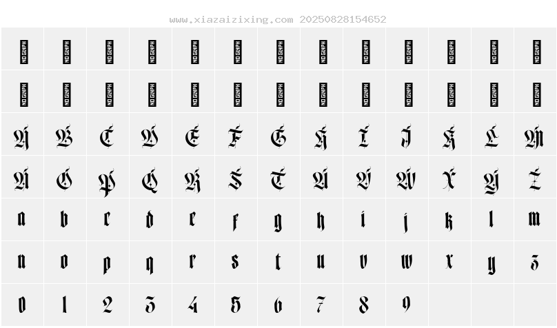 字符映射圖