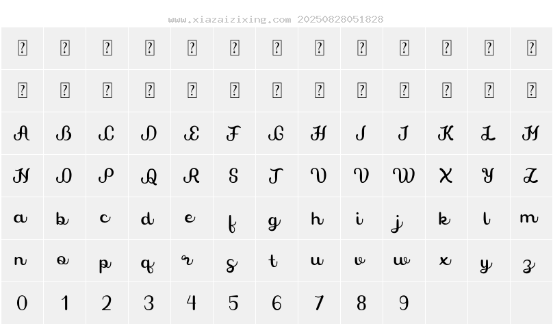 字符映射圖