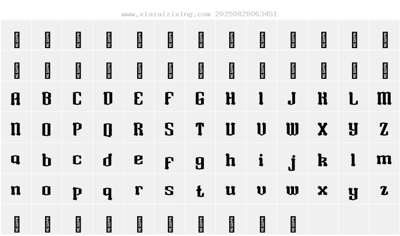 字符映射圖