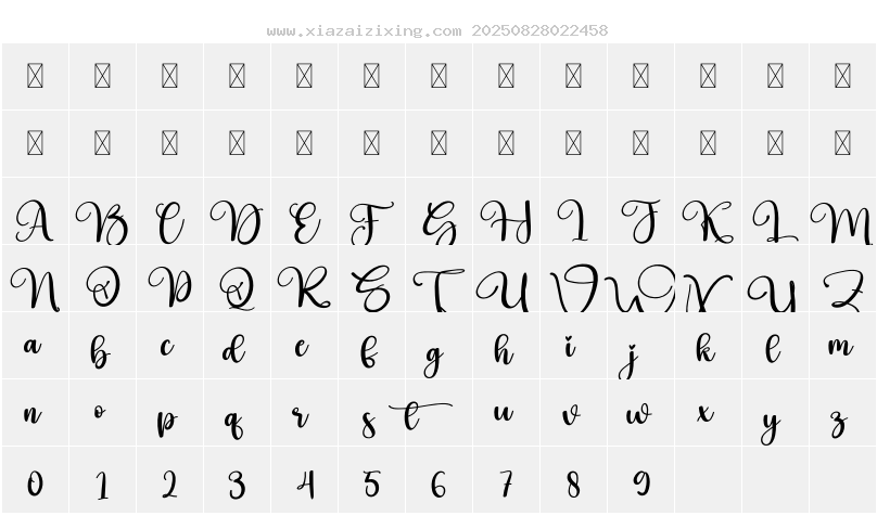 字符映射圖