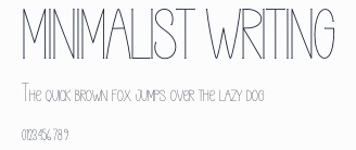 MINIMALIST WRITING預覽圖