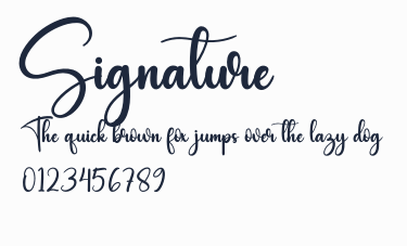 Signature預覽圖