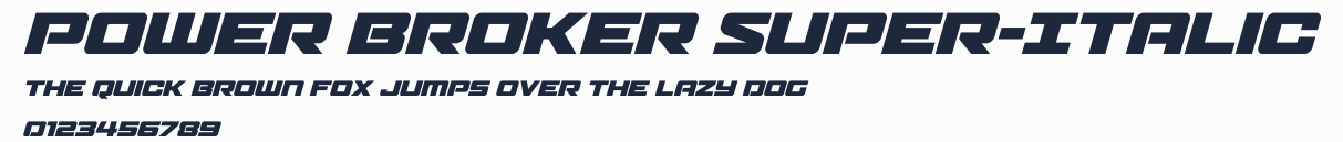 Power Broker Super-Italic預覽圖