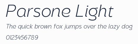 Parsone Light預覽圖