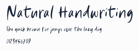 Natural Handwriting預覽圖