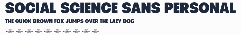 Social Science Sans PERSONAL預覽圖