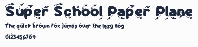 Super School Paper Plane
