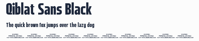 Qiblat Sans Black預覽圖