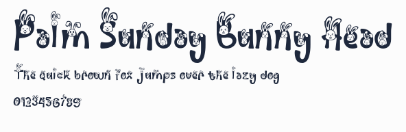 Palm Sunday Bunny Head預覽圖