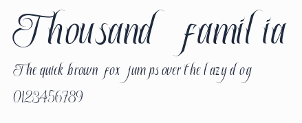 Thousand familia預覽圖
