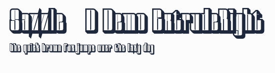 Sazzle 3D Demo ExtrudeRight預覽圖