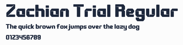 Zachian Trial Regular預覽圖