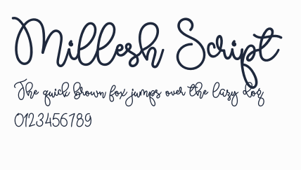 Millesh Script預覽圖