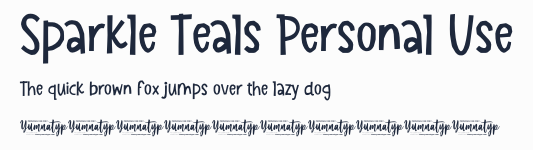 Sparkle Teals Personal Use預覽圖
