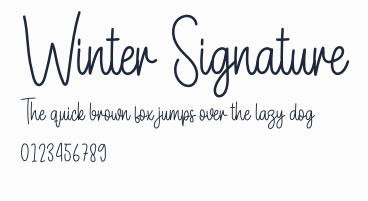 Winter Signature預覽圖