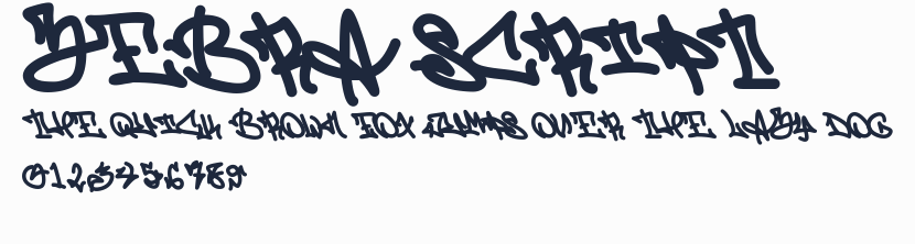 Zebra Script預覽圖