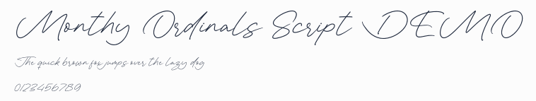 Monthy Ordinals Script DEMO預覽圖
