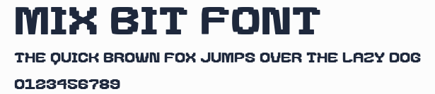 Mix Bit Font預覽圖