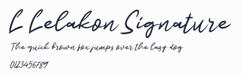 L Lelakon Signature預覽圖