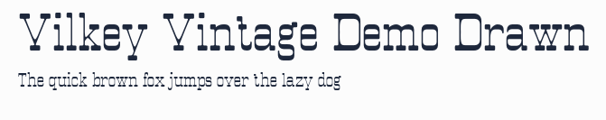 Vilkey Vintage Demo Drawn預覽圖