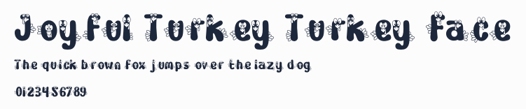 Joyful Turkey Turkey Face預覽圖