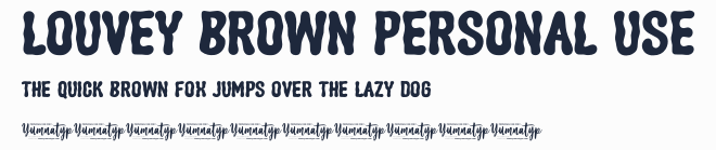 Louvey Brown Personal Use預覽圖