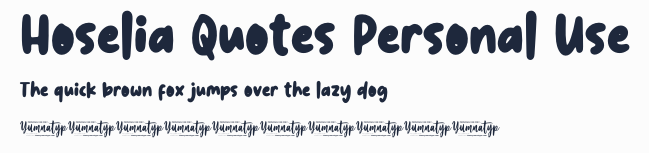 Hoselia Quotes Personal Use預覽圖