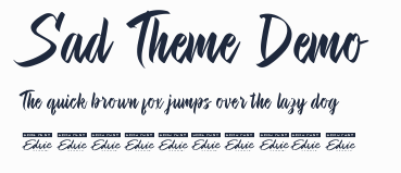 Sad Theme Demo預覽圖