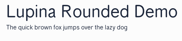 Lupina Rounded Demo預覽圖