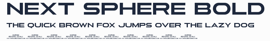 Next Sphere Bold預覽圖
