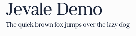 Jevale Demo預覽圖