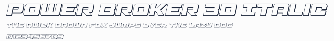 Power Broker 3D Italic預覽圖