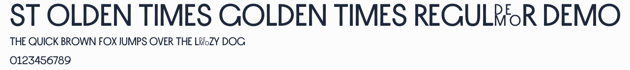 ST Olden Times Golden Times Regular DEMO預覽圖