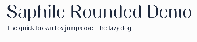 Saphile Rounded Demo預覽圖