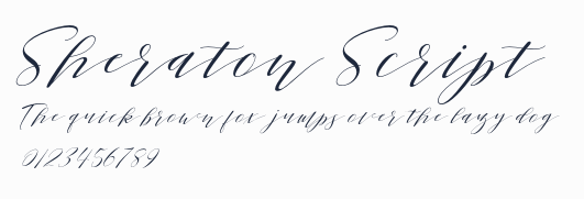 Sheraton Script預覽圖